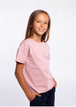 TopHat пудрова футболка для дівчинки 21644